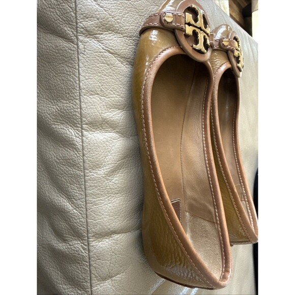 TORY BURCH Reva Carmel Color Ballet Flat/Nappa Leather Size 8.5 Preloved - Picture 5 of 6